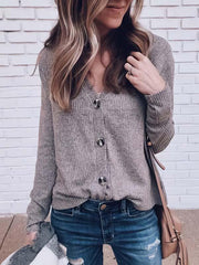 Fashion Button Sweater Coat