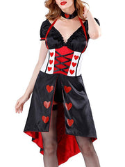Lady Red Heart Queen Queen Halloween Costume