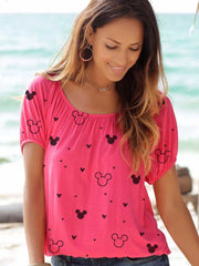 Mickey Mouse Fashion Short-Sleeved T-shirt