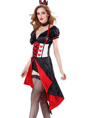 Lady Red Heart Queen Queen Halloween Costume