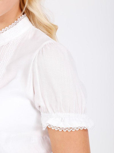 Lace Button Top