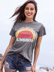 You Are My Sunshine Rainbow Tee