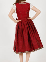 Red Lace Maid Princess Dress