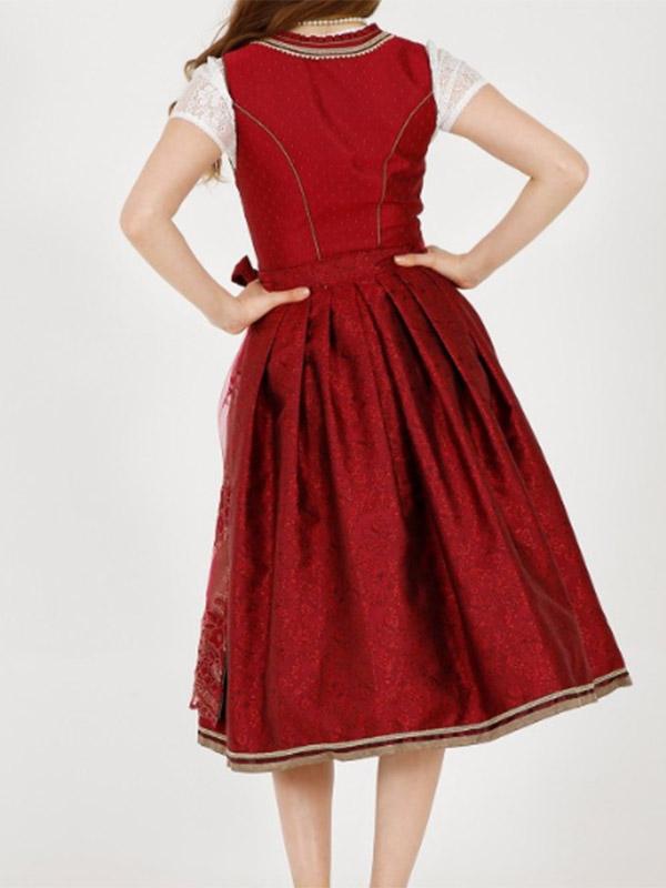 Red Lace Maid Princess Dress
