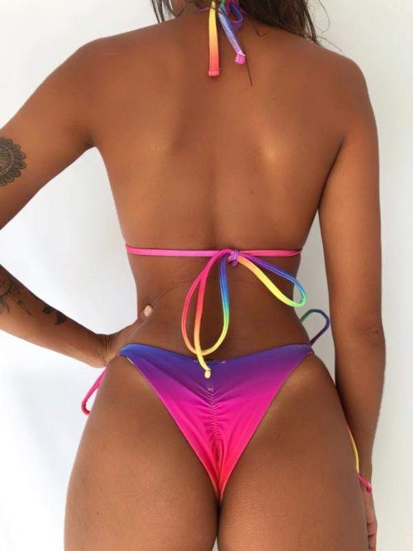 wiccous.com Bikini Sets S / iris Rainbow Print Bikini Set