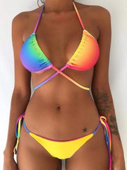 wiccous.com Bikini Sets S / iris Rainbow Print Bikini Set