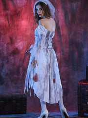 Ladies Halloween Cosplay Ghost Bride Dress