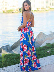 Sling Printed Maxi Dress