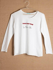 Love Pattern Print Top
