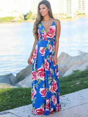 Sling Printed Maxi Dress