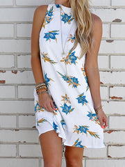 Sleeveless Floral Mini Dress