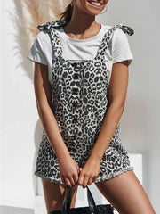 Leopard Print Overalls
