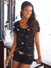 Mickey Mouse Fashion Short-Sleeved T-shirt