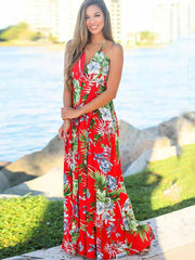Sling Printed Maxi Dress