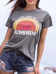 You Are My Sunshine Rainbow Tee