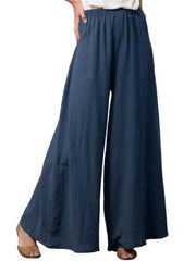 Cotton Linen Loose Thin Wide Leg Pants