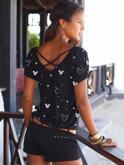 Mickey Mouse Fashion Short-Sleeved T-shirt