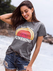 You Are My Sunshine Rainbow Tee