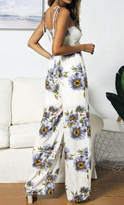 Sunflowers Printed Jumpsuits