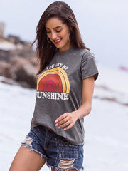 You Are My Sunshine Rainbow Tee