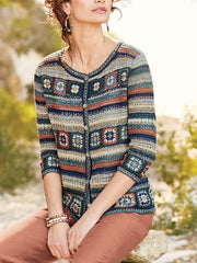 Long Sleeve Button Sweater Cardigan