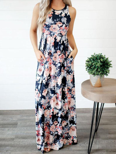 Floral Print Maxi Dress