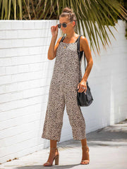 Leopard Print Relaxed Jumpsuit