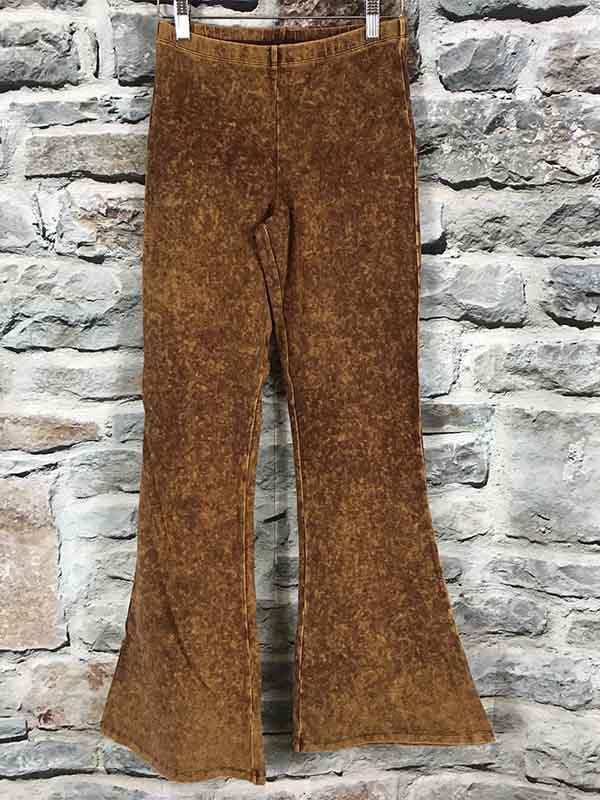 Mustard Bell-Bottomed Pants