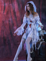 Ladies Halloween Cosplay Ghost Bride Dress
