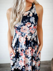 Floral Print Maxi Dress