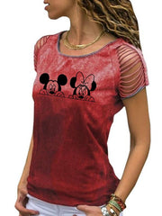 Mickey & Minnie Print Tee TOPS