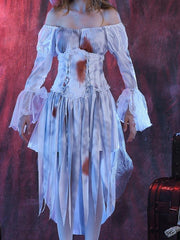 Ladies Halloween Cosplay Ghost Bride Dress
