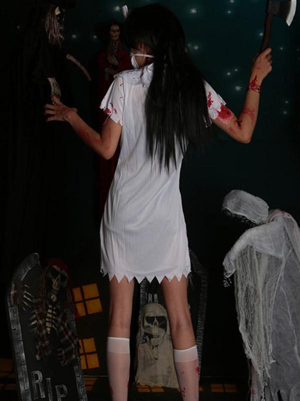 Men Women Halloween Vampire Nurse Plays Costume