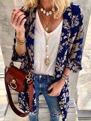 Floral Batwing Sleeve Cardigan