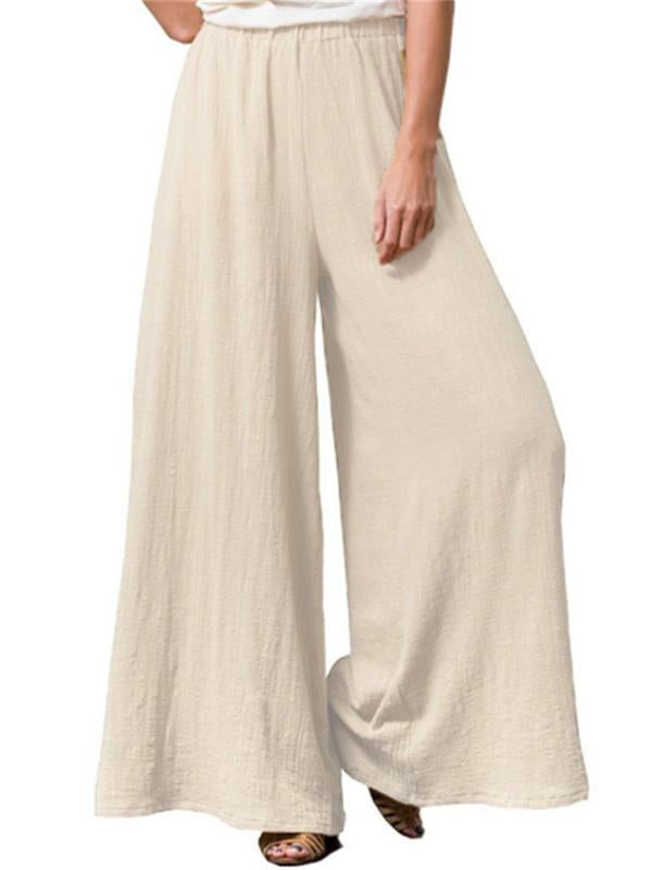 Cotton Linen Loose Thin Wide Leg Pants