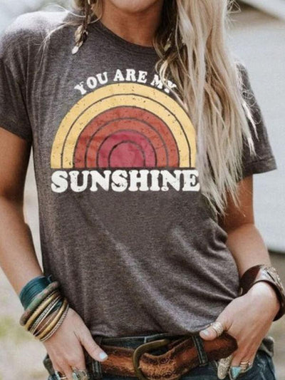 You Are My Sunshine Rainbow Tee