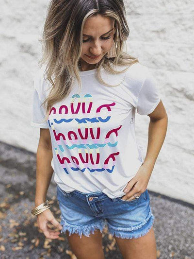 wiccous.com T-shirts White / S Hello Hello Hello Sunshine T-shirts