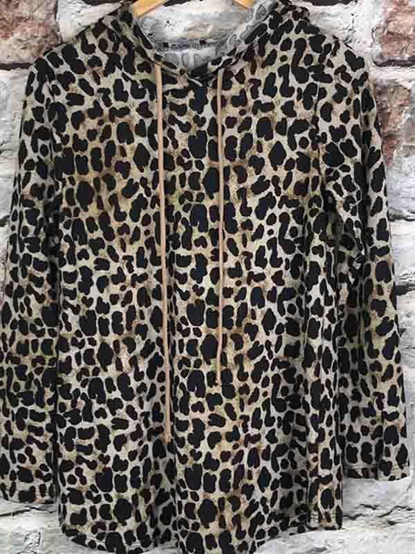 Leopard Print Hoodie