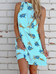 Sleeveless Floral Mini Dress