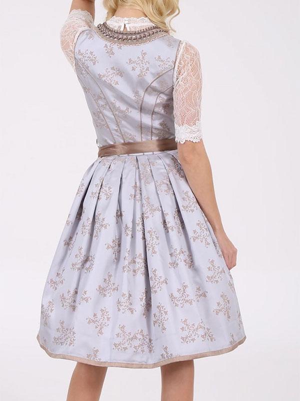 Girls' Style Elegant Printed Lace Dress