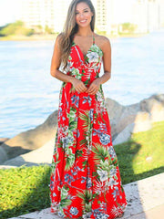 Sling Printed Maxi Dress