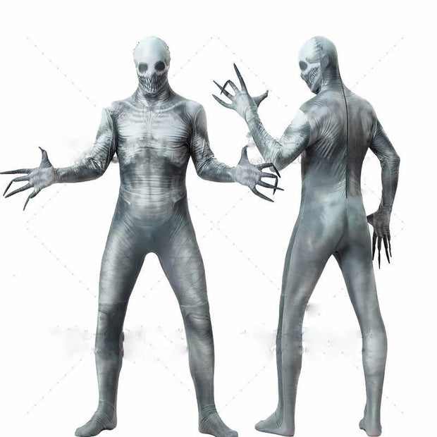 Men's Halloween Spooky Bone Bodysuit