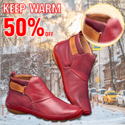 Women Casual Comfy Daily Adjustable Soft Leather Booties