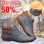Women Casual Comfy Daily Adjustable Soft Leather Booties