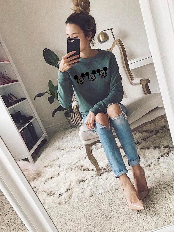 Mickey Mouse Long Sleeve Sweatshirts