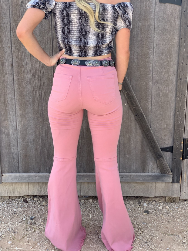 Cowboy High Waist Bell Bottoms Jeans