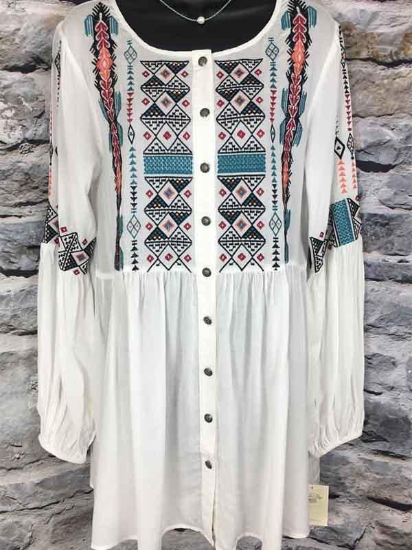 Geometric Pattern Dress