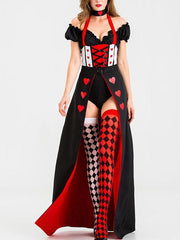 Lady Red Heart Queen Halloween Uniform Costume