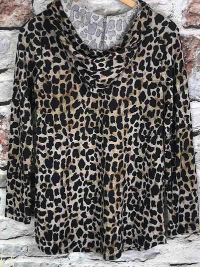 Leopard Print Hoodie