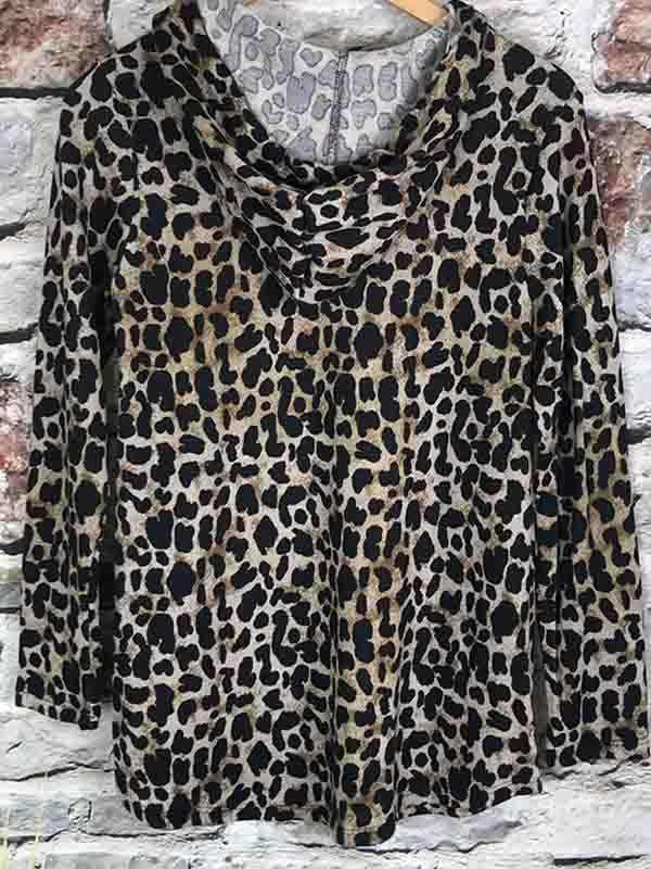 Leopard Print Hoodie